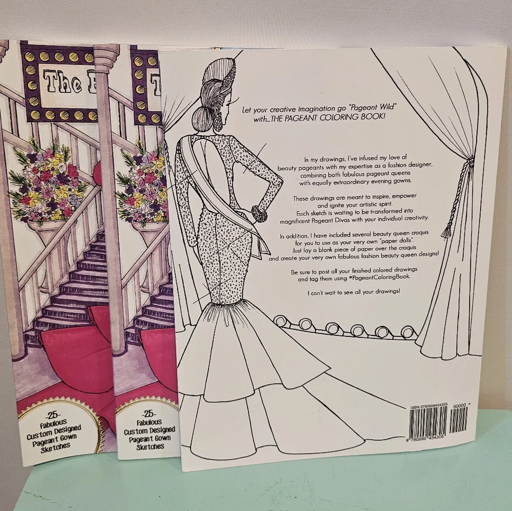 2 Beauty Pageant Coloring Books by Nick Verreos - Picture 3 of 3